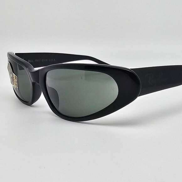 Ray-Ban B&L W1924 XYAO Black Frame G-15 Green Glass Lens Cat Eye Sunglasses 55mm main image 7